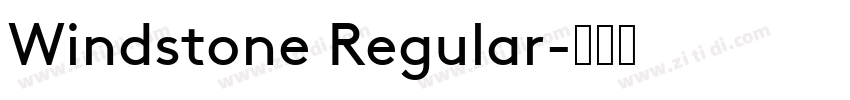 Windstone Regular字体转换